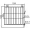 Mobile fence | 'Profi' | Door element | width: 1,20 m, height: 1,20 m